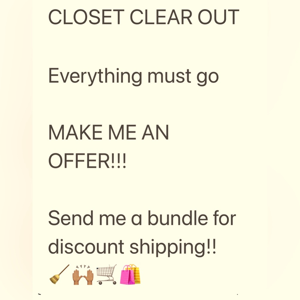 CLOSET CLEAR OUT!!